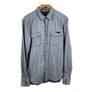 Lucky Brand Shirt Snap Button Pockets
Long Sleeve Sz L